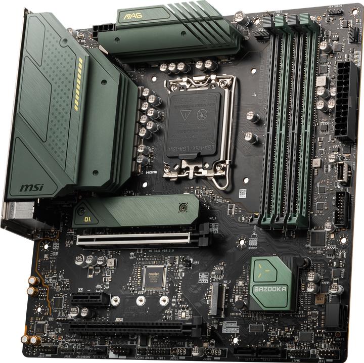 Produktbild MSI MAG B660M BAZOOKA DDR4 (LGA 1700, Intel B660, mATX)