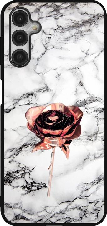 Image du produit PhoneLook Coque Silicone rigide noir Marble Rose Gold (Samsung Galaxy A14 5G)