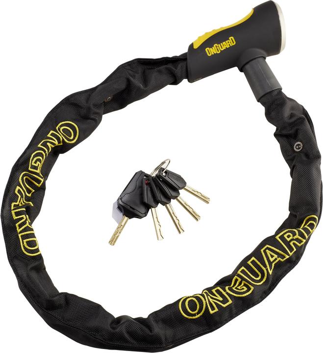 Actual product image Onguard Bicycle lock MASTIFF 8120 CHAIN 120cm8mm 5 x key su by code (ONG-8120) (120 cm)