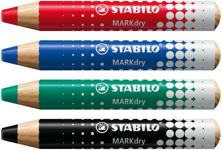 Produktbild STABILO Marker MARKdry (Mehrfarbig, 10 mm, 4 x)