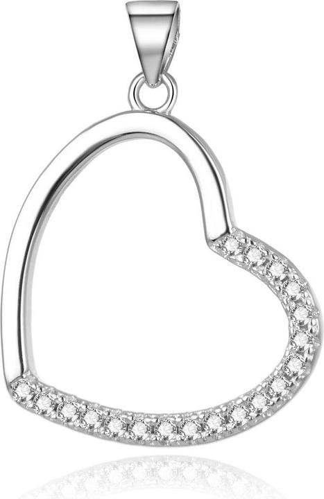 Image du produit Beneto Pendentif coeur argent romantique AGH264 (L)