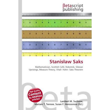 Stanis aw Saks, Fachbücher von Lambert M. Surhone, Miriam T. Timpledon, Susan F. Marseken