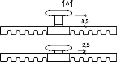 Produktbild Karle und Rubner Terraflex Abstandhalter 6 mm fr Alu-Unterkonstruktion mit Bohrschraube C1 4,8x35 mm 1 Pack = 120 S