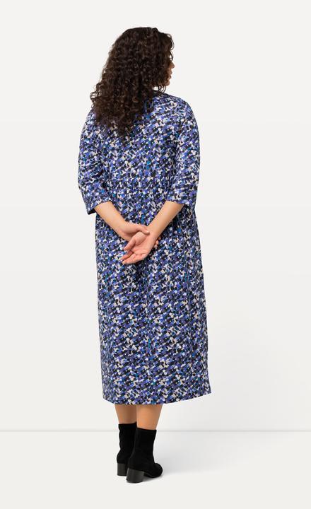 Actual product image Ulla Popken Dot Print Empire Knit A-line Pocket Dress (60)