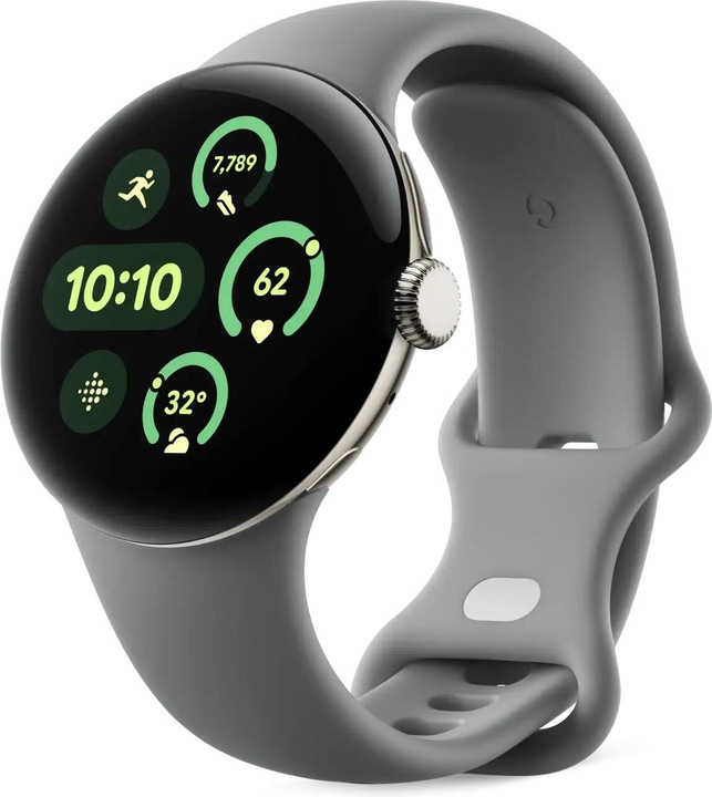 Actual product image Google Pixel Watch 3 (45mm), Active Band, Hazel (Fluoroelastomer)