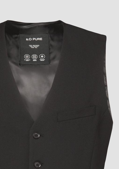Actual product image S.Oliver Indoor-Weste s.O PURE: Anzugweste im Slim Fit (102)