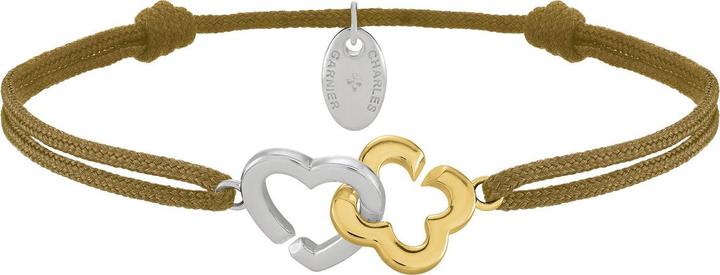 Image du produit Charles Garnier Bracelet PASSION coeur et trèfle en argent bicolore (Argent)