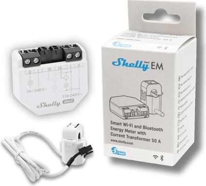 Actual product image Shelly EM Gen3 1 x 50A CT included