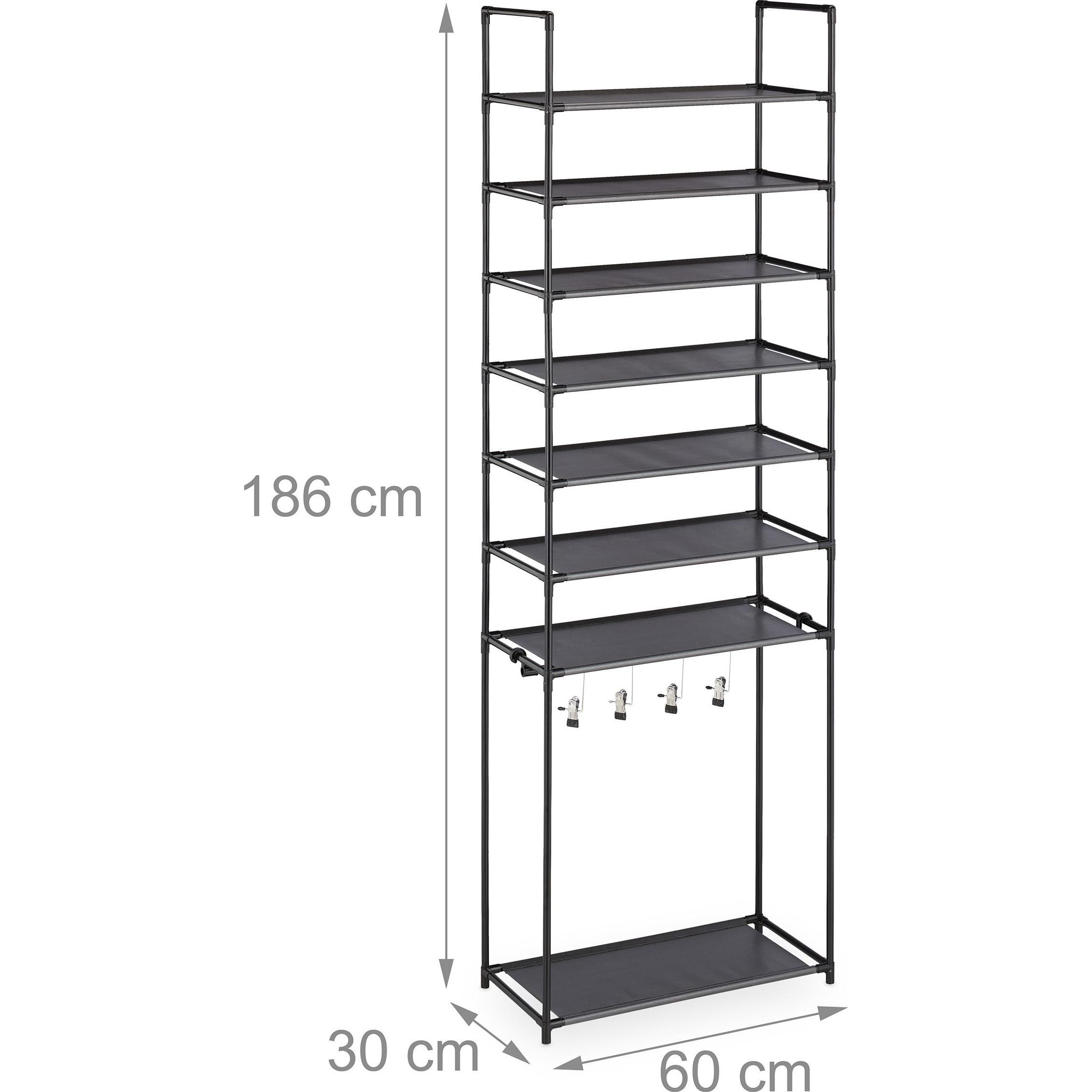 Thumbnail - Relaxdays, Schuhschrank, Baylee (60 x 30 x 186 cm)