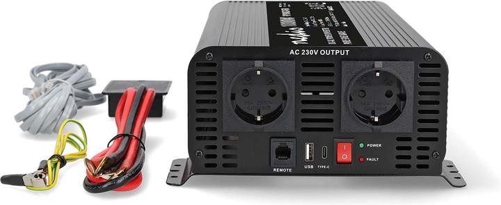 Produktbild Nedis Power Inverter Reine Sinus-Wellen - Eingangsspannung: 24 V DC - Geräteausgangsanschluss: Type