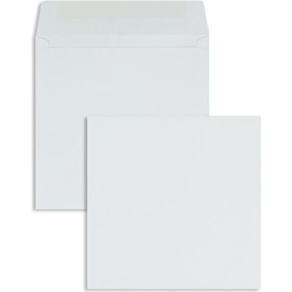 Blanke, Briefumschlag, Briefumschläge 170x170mm 100g/qm gummiert VE=100 Stück weiss (100 x)