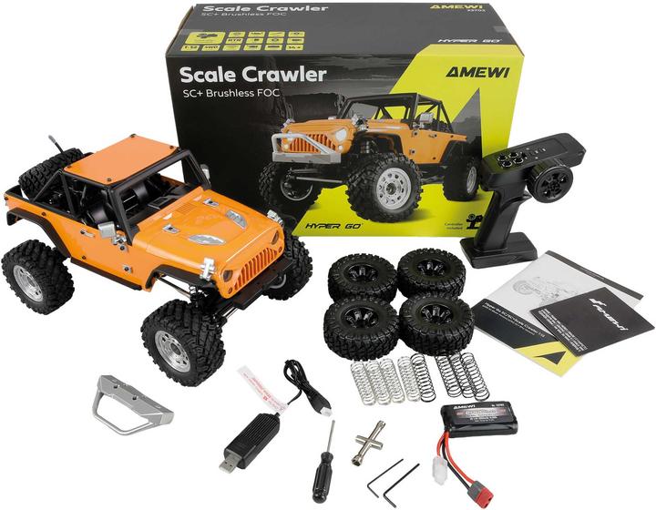 Immagine prodotto Amewi Scale Crawler Hyper Go SC+ 1:12 RTR Orange (RTR pronto all'uso)