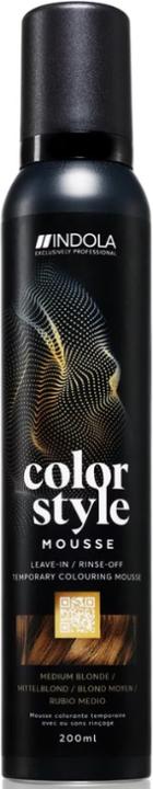Indola Color Style Mousse Mittelblond 200 ml (Mittelblond)
