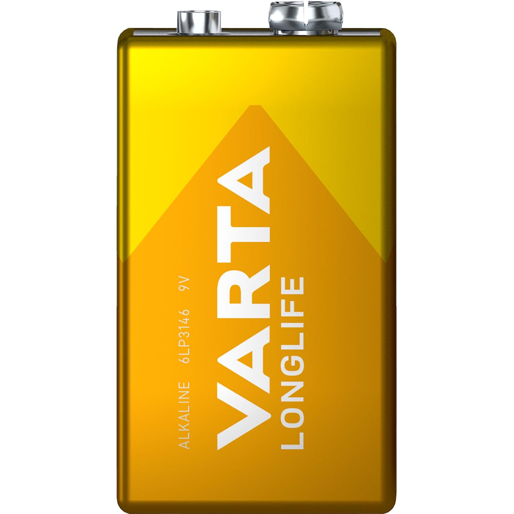 Thumbnail - Varta Longlife (1 Stk., 9V Block, 565 mAh), Batterien + Akkus