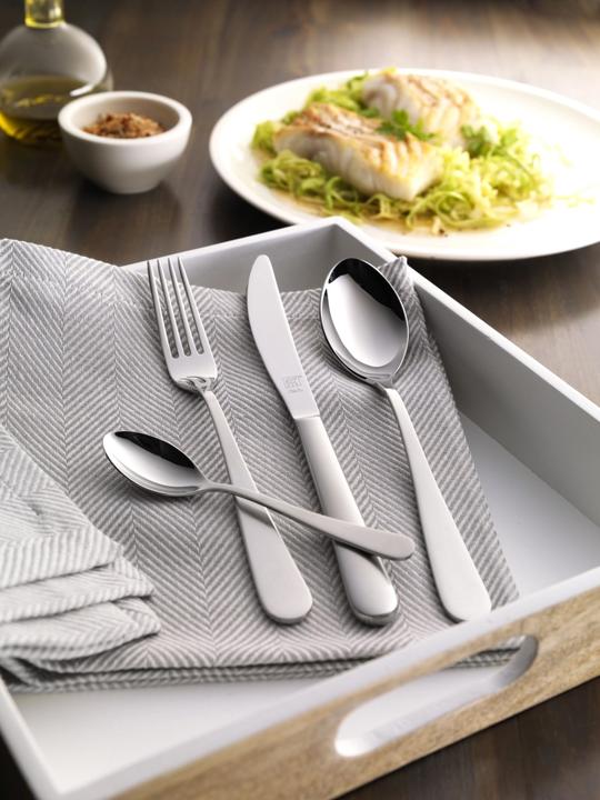 Produktbild Zwilling Besteck GREENWICH teilmattiert 68 teilig - nachhaltiger Besteckkarton (68 Stk., Besteck Set)