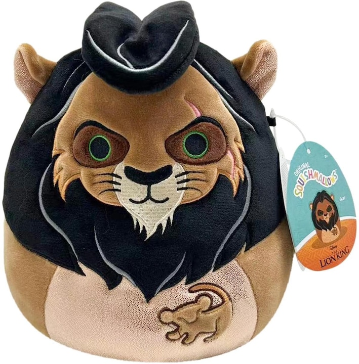 Squishmallows König der Löwen Scar, 20cm (Disney Lion King) (20 cm)