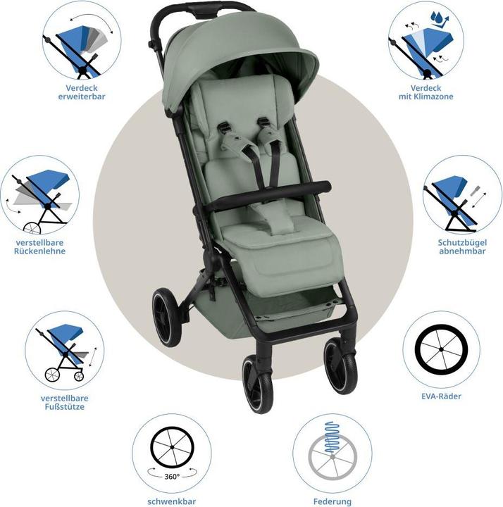 Actual product image ABC Design Ping 3 Trekking Buggy - Reisebuggy ab 6 Monaten bis 22 kg