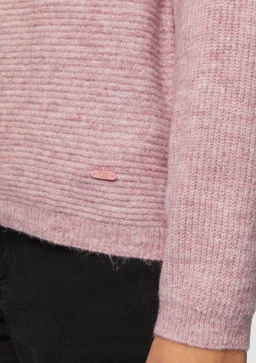 Actual product image S.Oliver Strickpullover Melierter Pullover mit überschnittener Schulter (M)