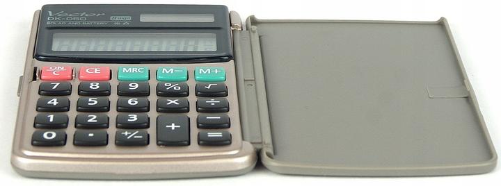 Immagine prodotto Vector Taschenrechner DK-050 grau (Batterie, Celle solari)