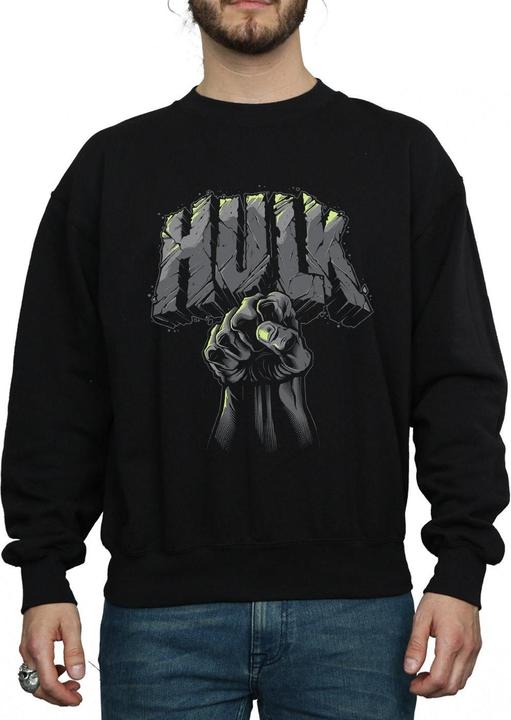 Image du produit - Sweat HULK PUNCH LOGO - Homme (L)