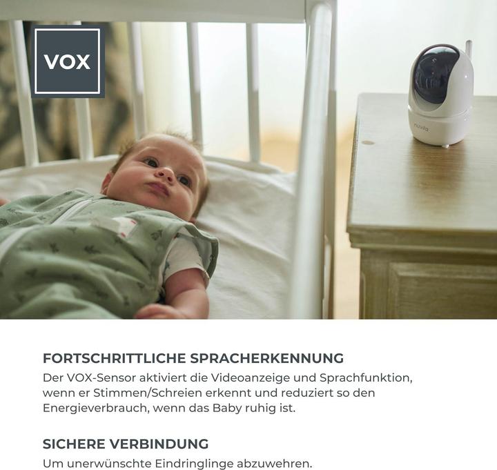 Image du produit Nuvita Moniteur audio-vidéo pour bébé digital 4,3" avec CAMÉRA PANORAMIQUE ET INCLINABLE (Vidéo et audio, 300 m)
