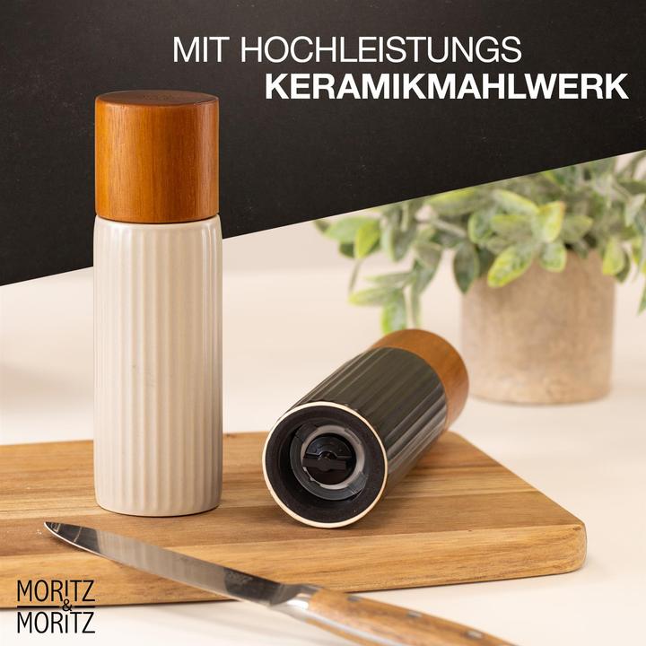 Actual product image Moritz & Moritz Spice mill set with ceramic grinder (Pepper, Salt)