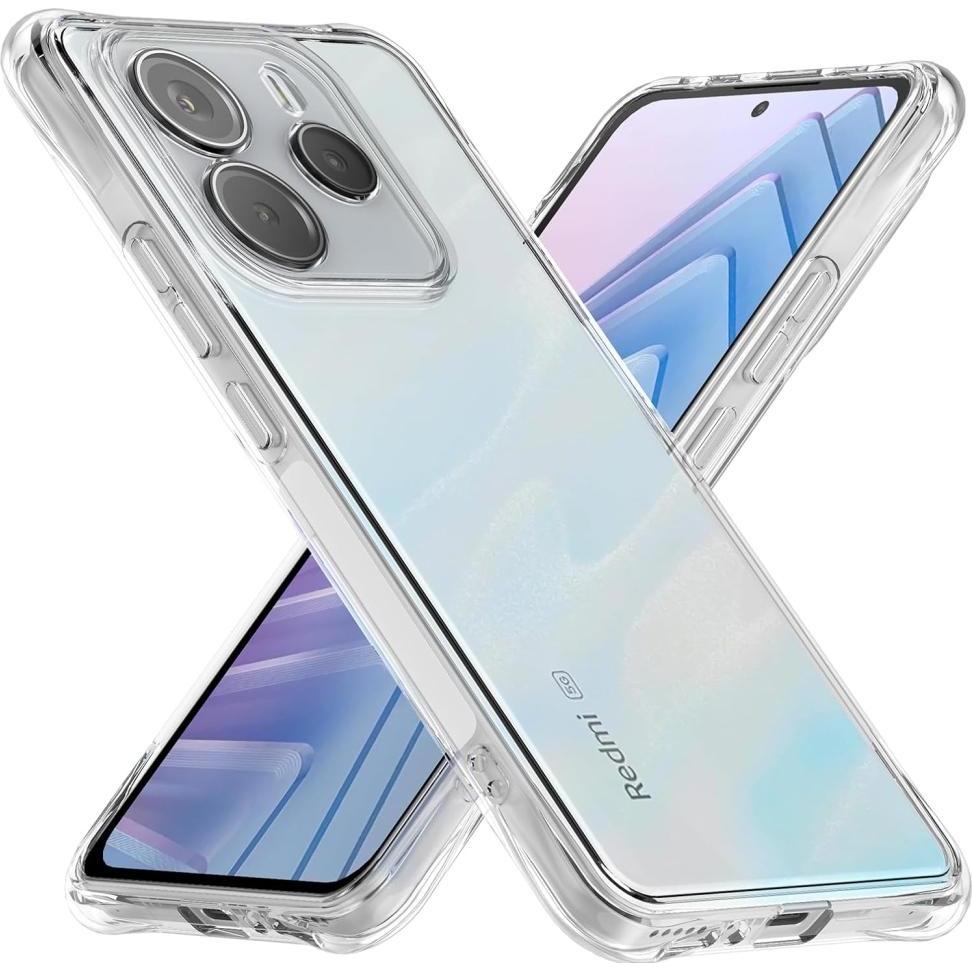 Screenguard Hülle Crystal Soft Airbag Bumper (Xiaomi Redmi Note 14), Smartphone Hülle, Transparent