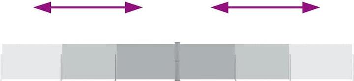 Produktbild vidaXL Seitenmarkise (12 m)