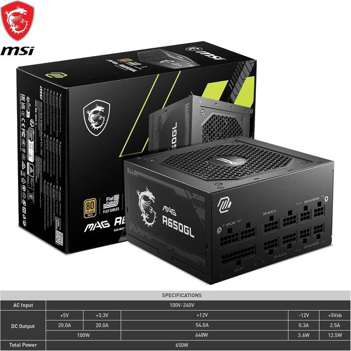 Produktbild MSI MAG A650GL (650 W)