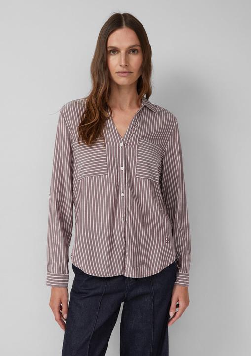 Produktbild S.Oliver Bluse Streifenbluse mit aufgesetzten Taschen (46)