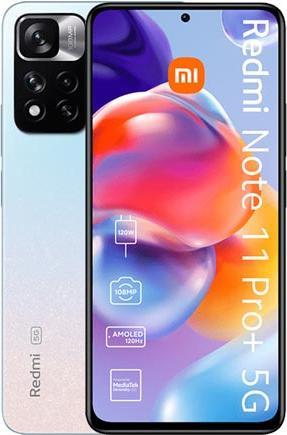 Actual product image Xiaomi Redmi Note 11 Pro+ 5G (128 GB, Star Blue, 6.67", Hybrid Dual SIM, 5G)