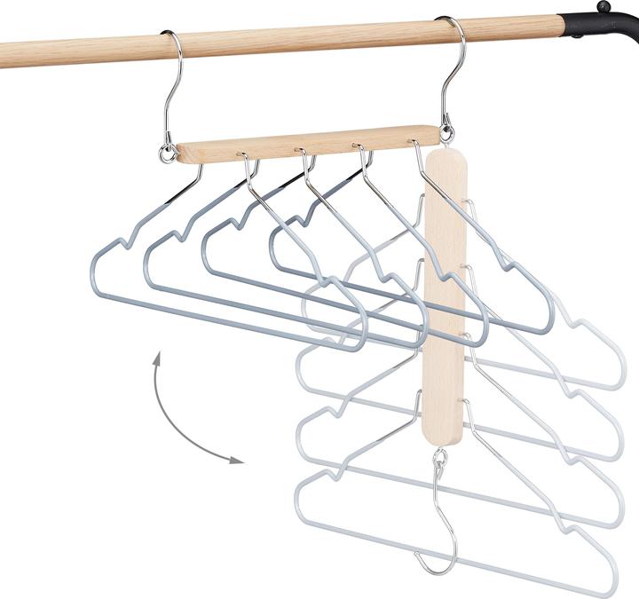 Actual product image Relaxdays 3x space-saving hangers (3x)