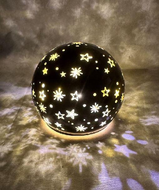 Produktbild GuGus LED Glas Kugel schwarz