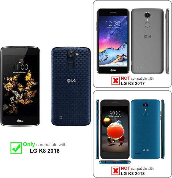 Actual product image Cadorabo TPU Frosted Cover (LG K8)