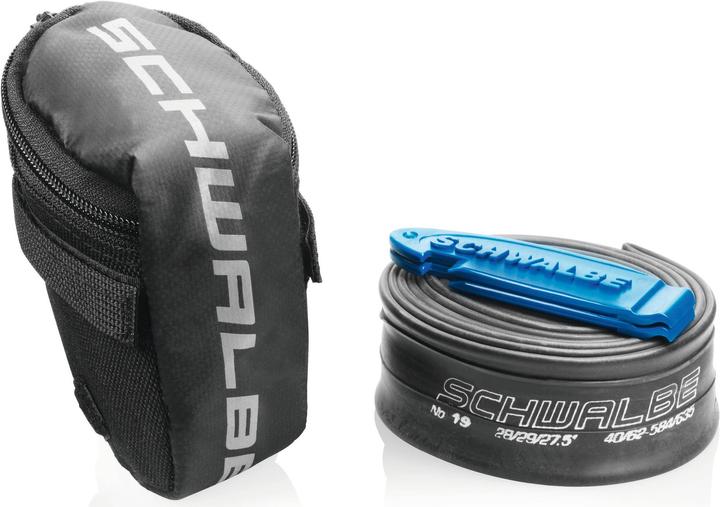 Schwalbe Pannenset SV19 Schlauch, 2x Reifenheber (Presta (SV), 27.5", 28", 29", 40 mm)