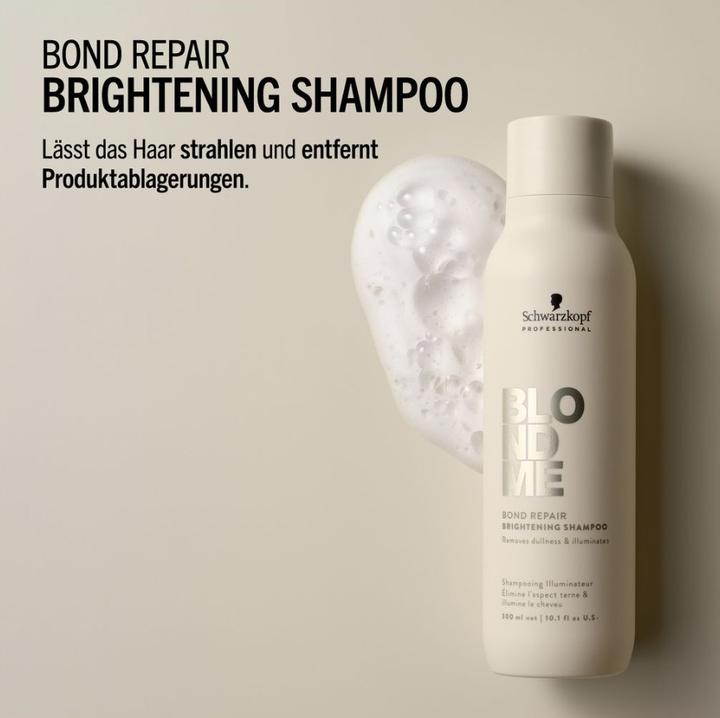Produktbild Schwarzkopf Professional BLONDME Bond Repair Aufhellendes Shampoo (1000 ml, Flüssiges Shampoo)