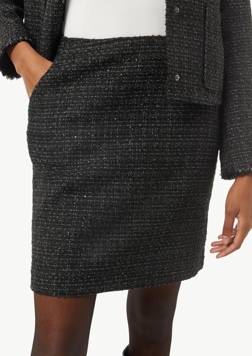 Produktbild Comma Rock Kurzer Bouclé-Rock mit Glitzergarn (40)