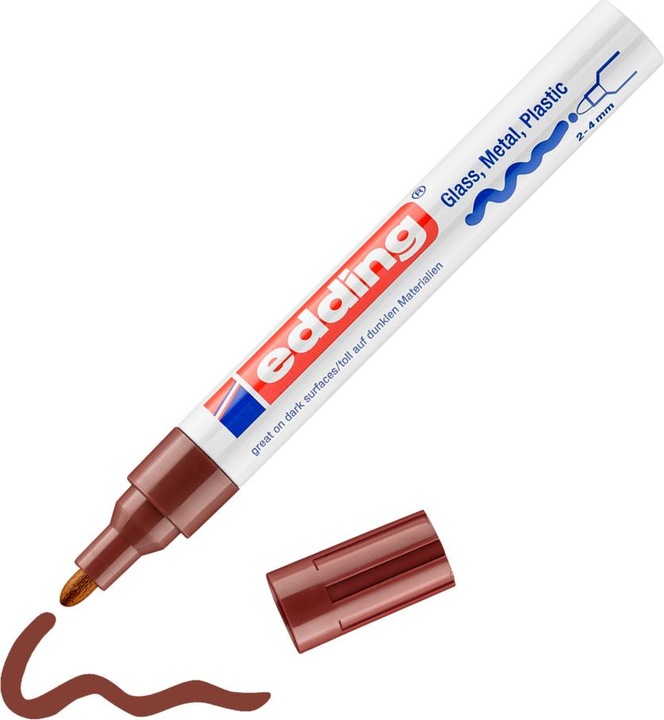 Produktbild Edding Lackmarker 750 Strichstärke: 2-4 mm Schreibfarbe: braun (Braun, 4 mm, 1 x)