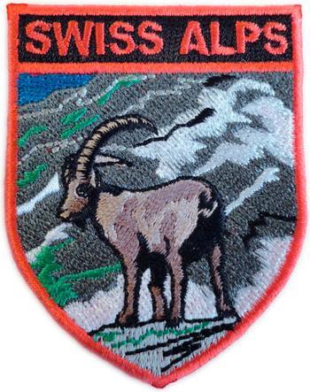 Produktbild Cotfer Badge brodé un bouquetin des Alpes suisses