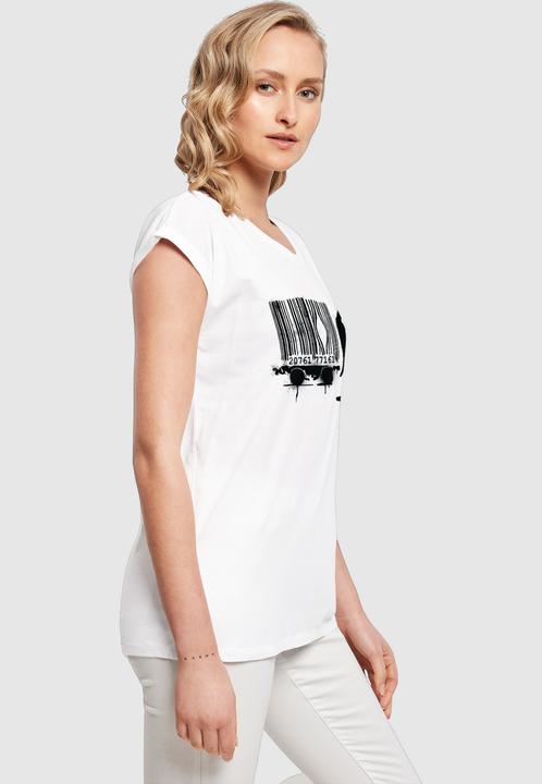 Produktbild Merchcode Ladies Brandalised - Barcode Leopard Circle T-Shirt - 189203 (S)