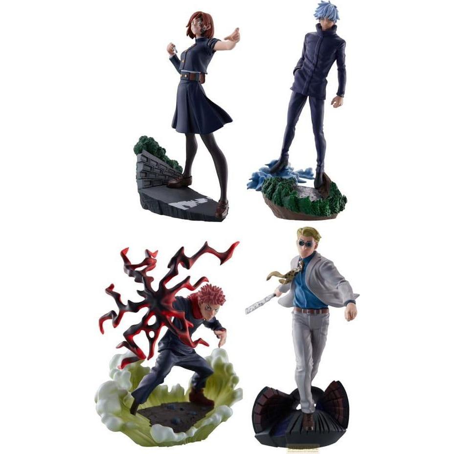 Megahouse Jujutsu Kaisen Petitrama Series Sammelfiguren 4er-Pack Jujutsu Kaisen Series Vol.2 Set 9 cm