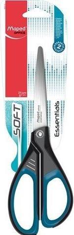 Produktbild Magni Maped M468310 - Schere Essentials Soft asymmetrisch, 21 cm, schwarz/blau (21 cm)