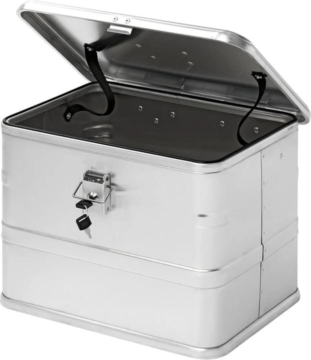 Image du produit ProPlus Coffre moto en aluminium avec couvercle et serrure cylindrique Top Case 35L (35 l)