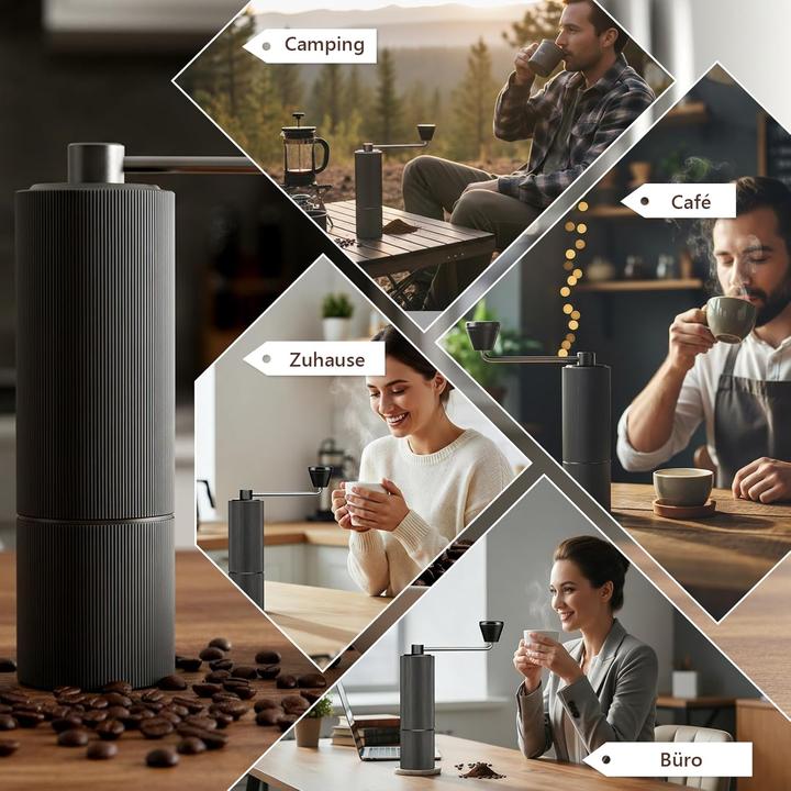 Produktbild Ruycllo Manuelle Kaffeemühle mit 30 Mahlstufen
