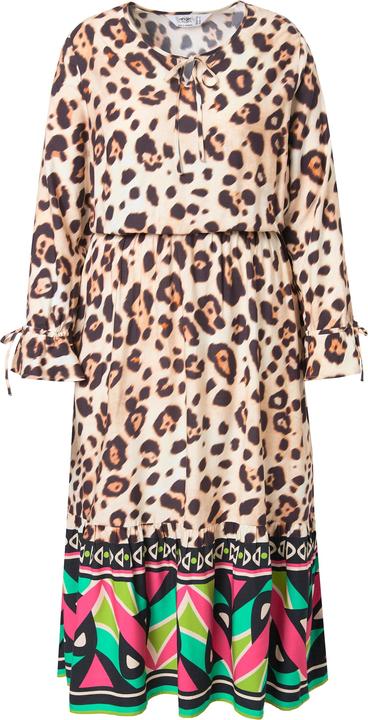 Produktbild Angel of Style Maxikleid, A-Linie, Leo-Muster, Saum-Bordüre (50)