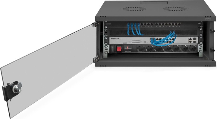 Produktbild Digitus Wandgehäuse, SOHO, unmontiert - 540x400 mm (BxT) (4 HE, 19 Zoll Rack)