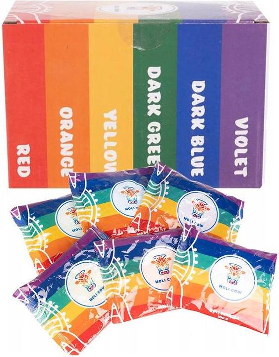 Produktbild JTI Buntes Holi-Pulver – Set 6x100g (Mehrfarbig, 6 x)