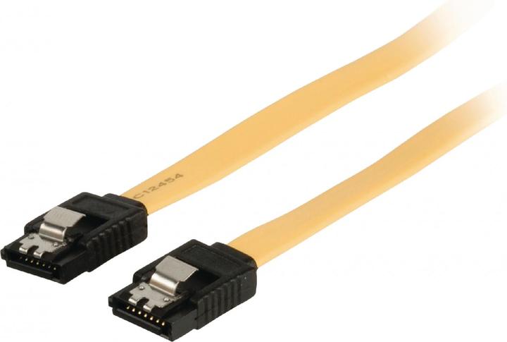 Actual product image Bandridge BCL9401 SATA data cable 6 GB/S 7-pin socket 1 m Yellow