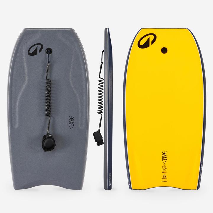 Immagine prodotto Olaian Bodyboard Fortgeschrittene Double Stringer BB500 grau/gelb