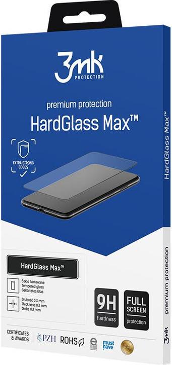 Productafbeelding 3MK HardGlass Max iPhone 16 Plus czarny/zwart, Fullscreen Glas (1 Stuk, Apple iPhone 16 Plus)